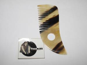 Peigne en corne de buffle brun naturel Peigne en corne de boeuf Peigne en corne de vache pour le soin des cheveux en bon état poli avec des dents fines et larges Pvt Ltd - Product Image 2