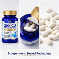 SYC BIO GHK-CU Peptide de Cuivre 300 mcg Format Gélules Molles 120 Gélules Marque Privée OEM ODM Prix Usine Vente en Gros