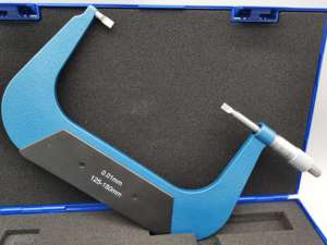 Slijtvaste <span class=keywords><strong>micrometer</strong></span> met mes 125-150 mm 0,01 mm Duidelijke schaalverdeling voor eenvoudig aflezen - Product Image 2