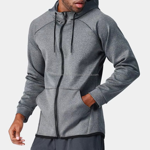 Venta al por mayor de chaquetas de gimnasio con logotipo personalizado para entrenamiento al aire libre, chaquetas de gimnasio para hombre, de secado rápido, informales, transpirables, elásticas, para gimnasio - Product Image 1