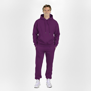 Conjunto deportivo de forro polar premium para hombre, con logotipo personalizado, 2 piezas, ropa de gimnasio, ropa deportiva cálida de invierno, proveedor mayorista - Product Image 6