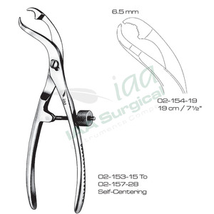 Pinzas Óseas Autocentrantes de Alta Calidad con Bloqueo Roscado, Instrumentos de Reducción de Grado Quirúrgico para Ortopedia - Product Image 6