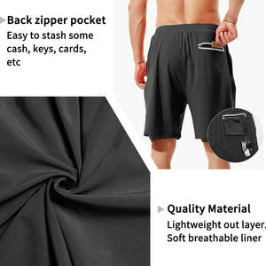 กางเกงขาสั้นชายหาดกันน้ำลายพื้นกางเกงขาสั้นสำหรับออกกำลังกายในยิมแห้งเร็วสำหรับผู้ชายติดโลโก้ได้ตามต้องการ - Product Image 6