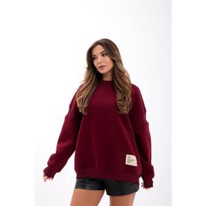 Sweat-shirt surdimensionné 6669 avec fonction anti-boulochage en tissu tricoté - Product Image 5