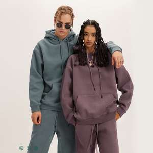 Vente en gros de sweats à capuche unisexes 300 GSM Sweatshirts lourds Impression directe d'usine de logo personnalisé Vêtements de mode chauds de qualité supérieure - Product Image 6