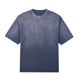 T-shirts unisexes vintage à lavage acide avec motif, vente en gros, 100% coton, t-shirt surdimensionné pour homme, jersey 300 g/m², streetwear pour homme - Product Image 3