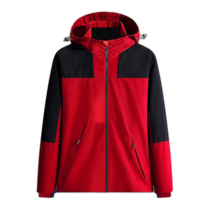 Chaqueta exterior de bloqueo de color con colores contrastantes a prueba de viento y carcasa dura impermeable para montañismo - Product Image 4