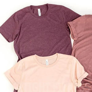 Tri-Blend Bella <b>Canvas</b> Soft Plain <b>Blank</b> Workout Tee T Shirts - Product Image 4