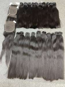 Best Selling 100% Vietnamese Raw Hair Extensions Natural Straight Bundles 18-60 Inches <b>Stretched</b> Human HD Raw Unprocessed - Product Image 5