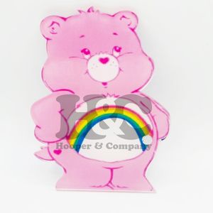 Nouvel outil de beauté pour extensions de cils en forme de cœur en peluche rose bébé, tuiles à cils faites à la main en vison, logo magnétique, acrylique durable - Product Image 1