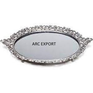 โลหะเหล็กการออกแบบใหม่เครื่องสุขภัณฑ์ที่ทันสมัยด้วยการออกแบบดอกไม้ที่น่ารักด้วยถาดออกแบบโลหะสีทอง - Product Image 6