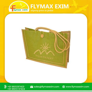 Petit sac fourre-tout en jute Embrace Eco-Fashion Sacs à provisions en jute naturel réutilisables de haute qualité pour un usage quotidien - Product Image 6