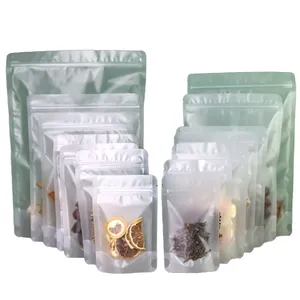 Bolsa con Cierre Hermético y Base Cuadrada Esmerilada Antiestática de Grado Alimenticio, con Asa para Frutos Secos y Arroz, Embalaje Personalizado con Estructura PET+AL+PE - Product Image 3