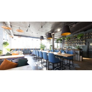 Muebles de hotel para restaurante de diseño moderno de alta calidad, conjunto de muebles de madera integral y rentable, comedor con solución llave en mano - Product Image 1
