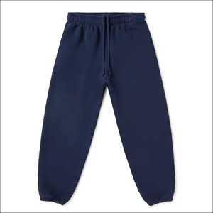 Pantalon de jogging décontracté pour homme bleu marine de qualité supérieure, motif numérique personnalisé, bas élastique, 100 % coton, infroissable, haute qualité - Product Image 1
