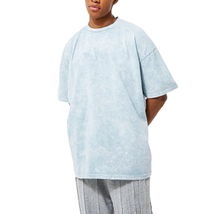 100% coton T-shirt pour hommes coupe ample imprimé nouveau Design personnaliser T-Shirt 100 plaine décontracté hommes T-shirt surdimensionné lavage à l'acide t-shirts - Product Image 1