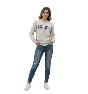 Sudadera Corta Holgada con Cuello Redondo para Mujer 2025, Sudadera de Manga Larga con Estilo, Sudadera Corta con Capucha, Logotipo Personalizado en la Parte Delantera, Servicios OEM - Product Image 3