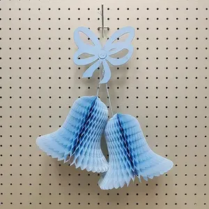 Elegant <b>Honeycomb</b> Tissue Paper Bell Stylish Wedding <b>Decorations</b> for Festive Atmosphere - Product Image 6