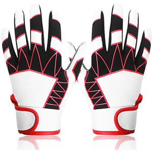 Recién llegado, proveedor de fábrica, diseño de sublimación de alta calidad, guantes de bateo de béisbol de cuero Cabretta, guantes deportivos con logotipo personalizado - Product Image 1