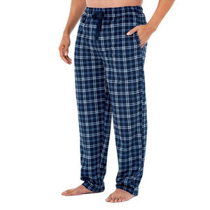 Pantalon en flanelle personnalisé de qualité supérieure pour hommes avec chevilles élastiques 100% coton de grande taille pantalon en flanelle pour hommes pantalon respirant - Product Image 1