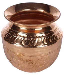 Lota/Kalash de Latón con Patrón Om Popular para Beber Directamente, para Pooja en Casa, Templo, Oficina, Bodas, a Precio de Mercado - Product Image 1