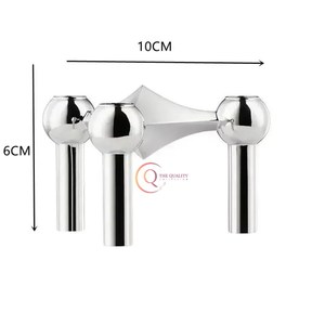 เชิงเทียนโลหะขัดเงากระจกสีเงินสำหรับปาร์ตี้เชิงเทียนสำหรับตกแต่งโต๊ะดีไซน์สร้างสรรค์ไม่เหมือนใคร - Product Image 3
