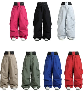 Pantalon de ski et de snowboard unisexe, fin, élastique, chauffant, imperméable, avec isolation en polaire, respirant - Product Image 5