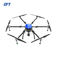 Drone industriel professionnel EFT E620P 6 axes 20L pliable / à grande charge utile, cadre pour drone agricole / de protection des plantes