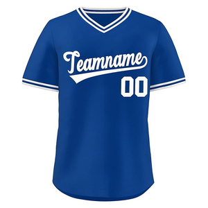 Vente en gros de vêtements d'équipe de haute qualité, entièrement personnalisables, uniforme de baseball 100% polyester sublimé nouveau style de maillot de baseball - Product Image 6