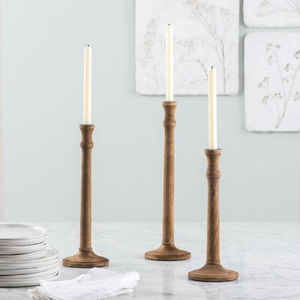 Proveedores indios de candelabro de madera decorativo para el hogar de diseño antiguo portavelas de madera de primera calidad al precio más barato - Product Image 6