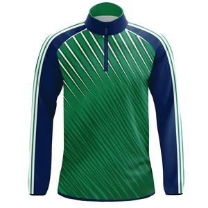 Chaqueta Gaa lisa de poliéster 100% personalizada de alta calidad, chaqueta de invierno con logotipo personalizado Gaa 1/4, chaqueta con cremallera superior - Product Image 4
