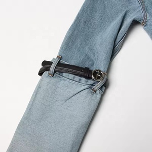 Veste Vintage Décontractée Boutonnée Avec Ceinture-Logo Blanc Col Rabattu Manches Longues Veste Femme Coupe-Vent à la Mode - Product Image 5