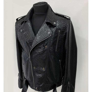 Chaqueta de Cuero Vacuno Genuino para Hombre, Fácil de Lavar, Duradera, Elegante, Resistente al Viento e Impermeable, para Todas las Temporadas - Product Image 3