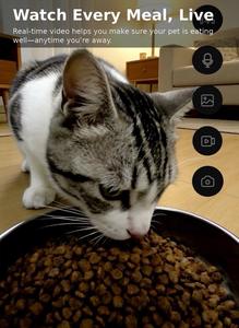 Wholesale 4L Smart Pet <b>Feeder</b> <b>with</b> Camera Tuya WiFi App Control Voice Recorder <b>Cat</b>/Dog Food Dispenser - Product Image 3