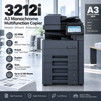 Photocopieur multifonction monochrome A3 d'occasion 3212i, 32 ppm, imprimante recto verso, scanner, machine de photocopie de bureau, origine Japon