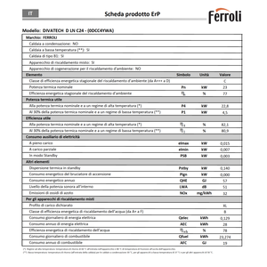 Caldera de Gas de Cámara Abierta Ferroli Divatech D LN 30 C kW ErP, Calentadores de Gas Metano o GLP Eficientes - Product Image 4