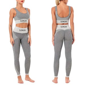 Sport Girls Fitness Sport Wear High Elastic <b>Women</b> Yoga set High Impact Gym Bra and Breathable Yoga <b>Leggings</b> Set - Product Image 1