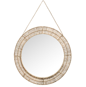 Seagrass <b>Mirror</b> Wall Decoration Rustic Style Home Decor Handwoven OEM/ODM FBA for KING CRAFT VIET Custom Size Customer Logo - Product Image 2