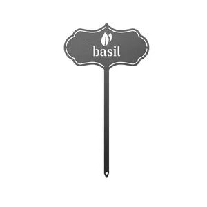 Basil nommé plaque signalétique en métal pour l'utilisation de jardin avec gravure en matériau durable et dernière conception avec des prix efficaces