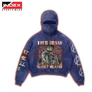 Venta al por mayor personalizado Muti colores gráfico hombres sublimación impresión Sudadera con capucha Hip Hop pareja Streetwear Jogging sublimación impresión Sudadera con capucha - Product Image 6