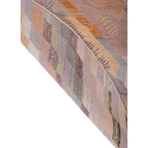 Alfombra Manchaha Rosa y Morada, Tejida a Mano con Lana y Seda de Bambú, Patrón Geométrico para el Hogar - Alfombras Jaipur US-Les-930 - Product Image 5