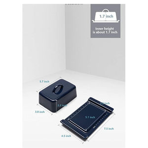 Beurrier avec poignée couvercle grand gardien de beurre élégant maison hôtel et restaurant fournitures à un prix attractif - Product Image 3