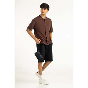 Camisa a Rayas de Popelina de Corte Regular MN-CS-SS26-302-B Antiarrugas Casual de Negocios Tallas 3XL+ Suministro ODM - Product Image 4