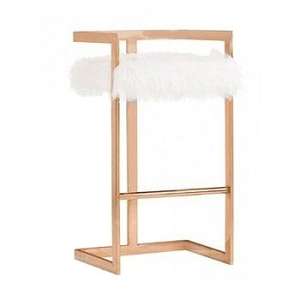 Metropolis <b>Bar</b> <b>Stool</b> Suede Brown with Black Steel Frame Modern Industrial Loft Interior Premium <b>Bar</b> Seating Design <b>Bar</b> <b>Stool</b> - Product Image 5