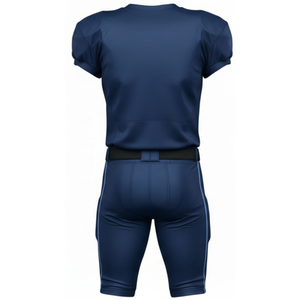 Ensemble d'uniformes de football américain Elite Navy Stripe, maillot de performance professionnel sublimé en diagonale sur toute la surface avec pantalon rembourré - Product Image 2