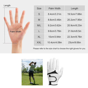 Gants de golf haute durabilité avec poignée antidérapante en cuir souple et ajustement parfait pour tous les golfeurs - Product Image 6