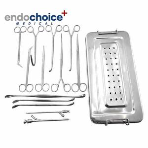 Endochoice Premium Ensemble d'instruments chirurgicaux manuels de 44 pièces Matériau en acier inoxydable pour cholécystectomie et traitement des calculs biliaires - Product Image 5