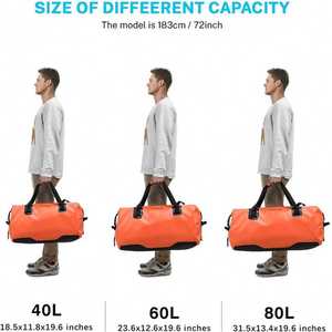 กระเป๋าทรงดัฟเฟิลกระเป๋าใส่ไปยิมที่ปรับได้มีหลายขนาดสายโพลีเอสเตอร์ใส่สบายปรับได้ - Product Image 3