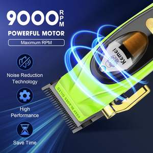 Tondeuse à cheveux électrique sans fil professionnelle pour hommes, rechargeable, lame en acier inoxydable, batterie USB, pour la maison et l'hôtel - Product Image 3