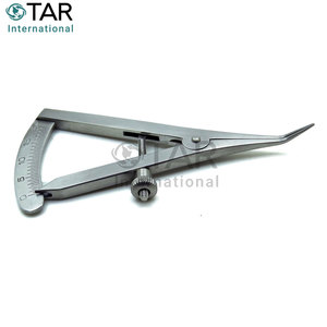 Calibrador Dental Castroviejo 0 20mm recto 3,25 "Acero inoxidable medición quirúrgica instrumentos médicos odontología cirugía Oral - Product Image 2